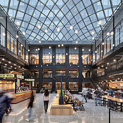 Willis Tower interior food hall.